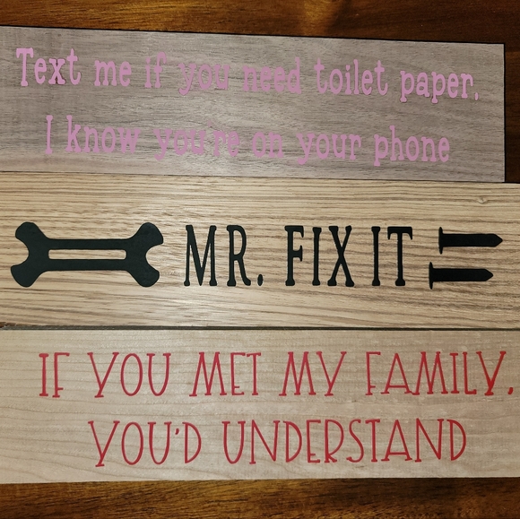 12x3 inch Handmade Home Decor Sign - Picture 1 of 1